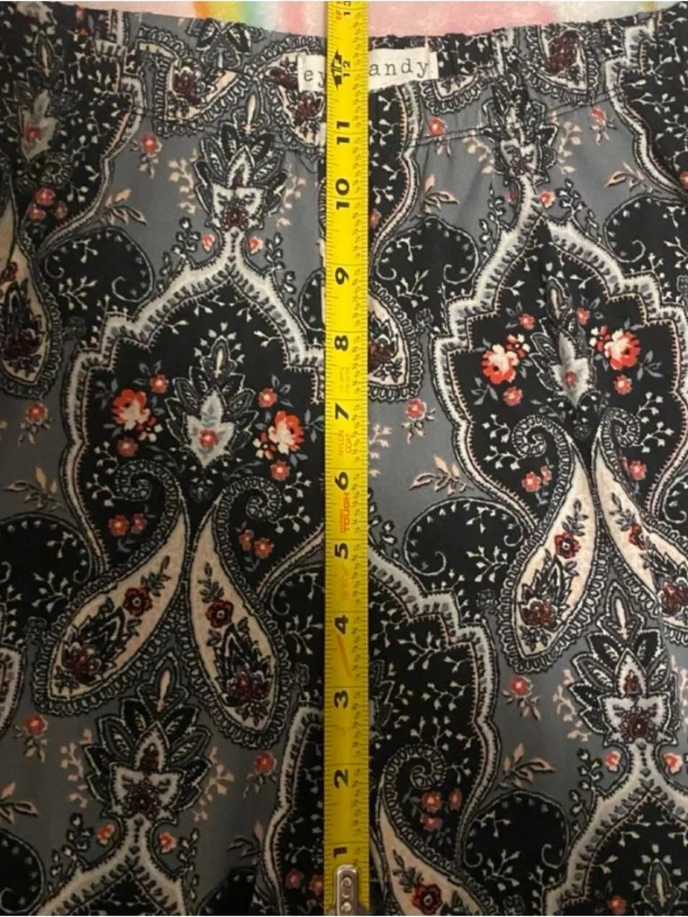 eye candy black paisley